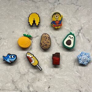 Croc Charms Food Minion Set of 9